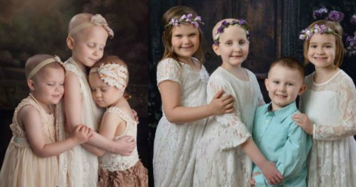 cancer children.jpg?resize=1200,630 - Les photos pleines d'émotion de 3 jeunes filles luttant contre le cancer, laissent tout le monde en larmes
