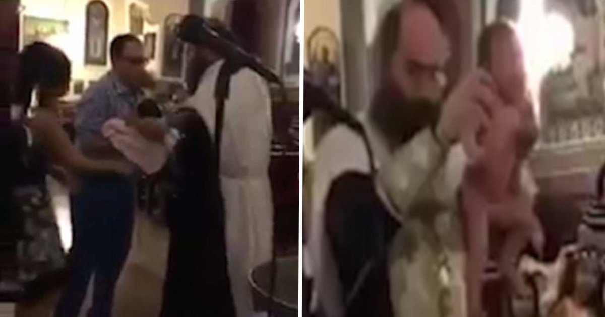 ec82aceba6acec9e90.jpg?resize=412,232 - [Vidéo] Ce baptême réalisé par un évêque cypriote a choqué internet par sa violence.