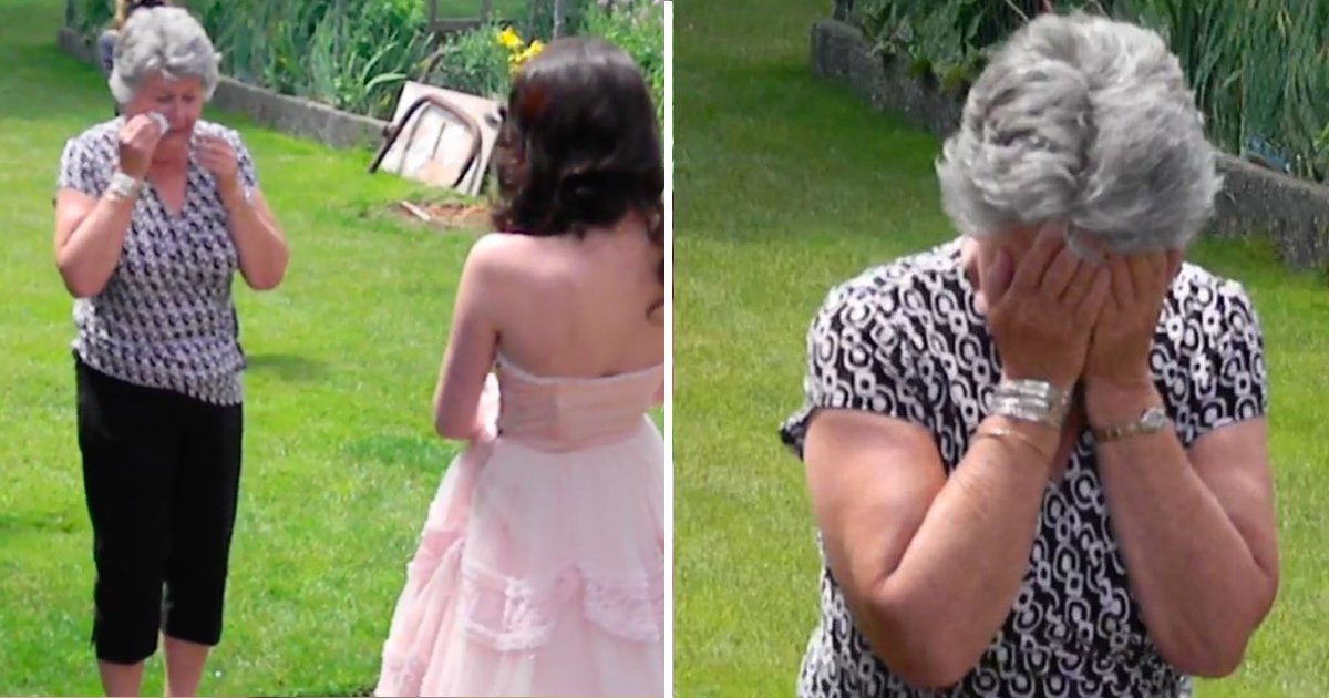 graduation.jpg?resize=1200,630 - Une jeune fille surprend sa grand-mère en portant sa vieille robe de bal lors de sa remise de diplômes