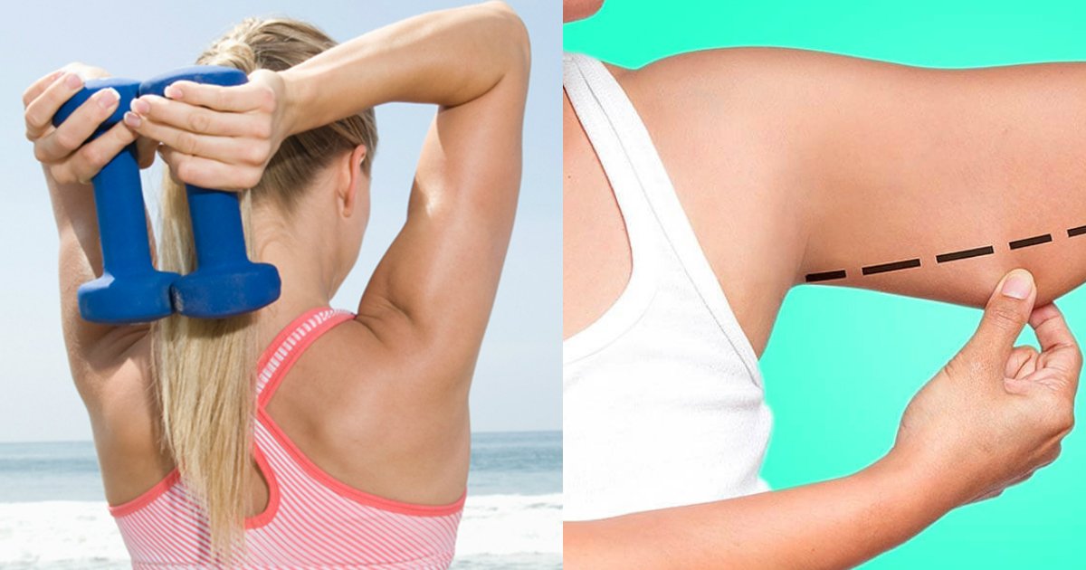 lose arm fat.jpg?resize=1200,630 - Ces 8 exercices simples peuvent vous aider à perdre la graisse sur vos bras