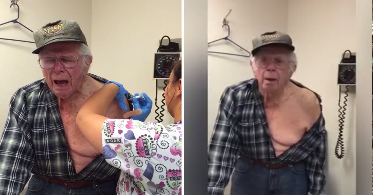 old.jpg?resize=1200,630 - Un homme de 93 ans courageux se fait vacciner contre la grippe (vidéo)