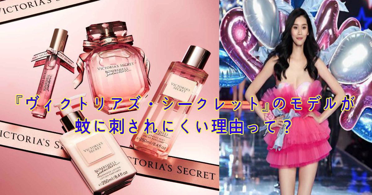 perfume.png?resize=412,275 - 「ヴィクトリアズ・シークレット」のモデルが蚊に刺されにくい理由って？