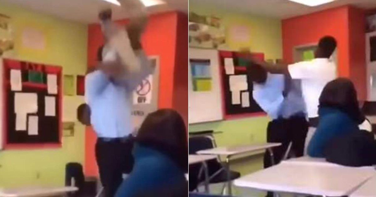 pic copy 12.jpg?resize=1200,630 - [Vidéo] Des images consternantes montrent la violente rixe qui oppose un élève et son professeur.