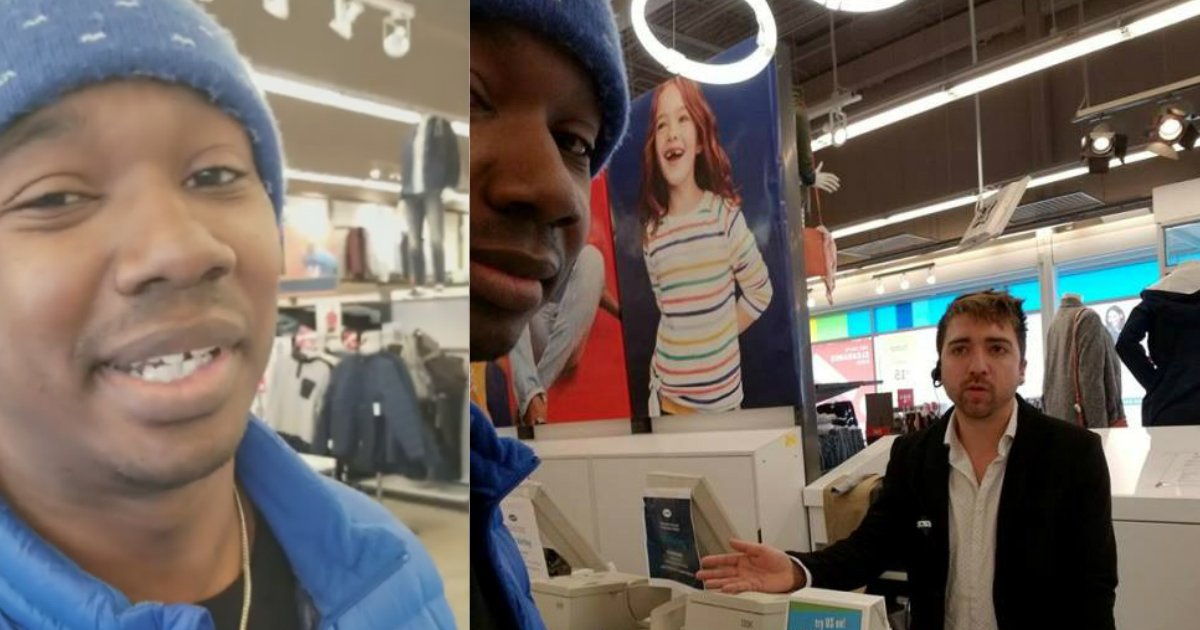 racist employees.jpg?resize=412,232 - Un client noir est accusé d'avoir volé une veste dans un magasin alors il décide de ne pas en rester là.