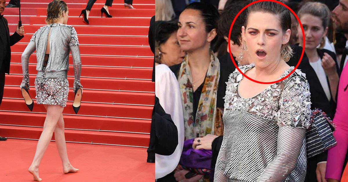 st.jpg?resize=412,232 - Kristen Stewart, en rébellion contre la politique de Cannes, retire ses chaussures sur le tapis rouge.