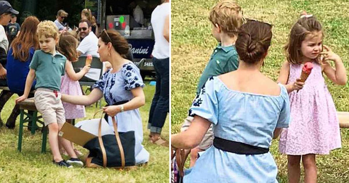 untitled 1 154.jpg?resize=412,275 - Kate Middleton decidió aprovechar el día al aire libre como una familia cualquiera, junto a sus hijos Charlotte y George