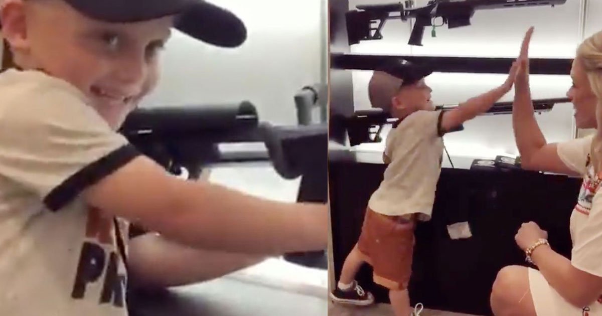 untitled 2 1.jpg?resize=1200,630 - Video Of A Four-Year-Old Pulling The Trigger Of A Rifle Goes Viral, Sparks Outrage