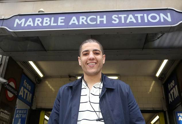 Riyad El-Hassani, 24, lifted the injured officers out of the overturned vehicle as they feared it would burst into flames in Limehouse, east LondonÂ