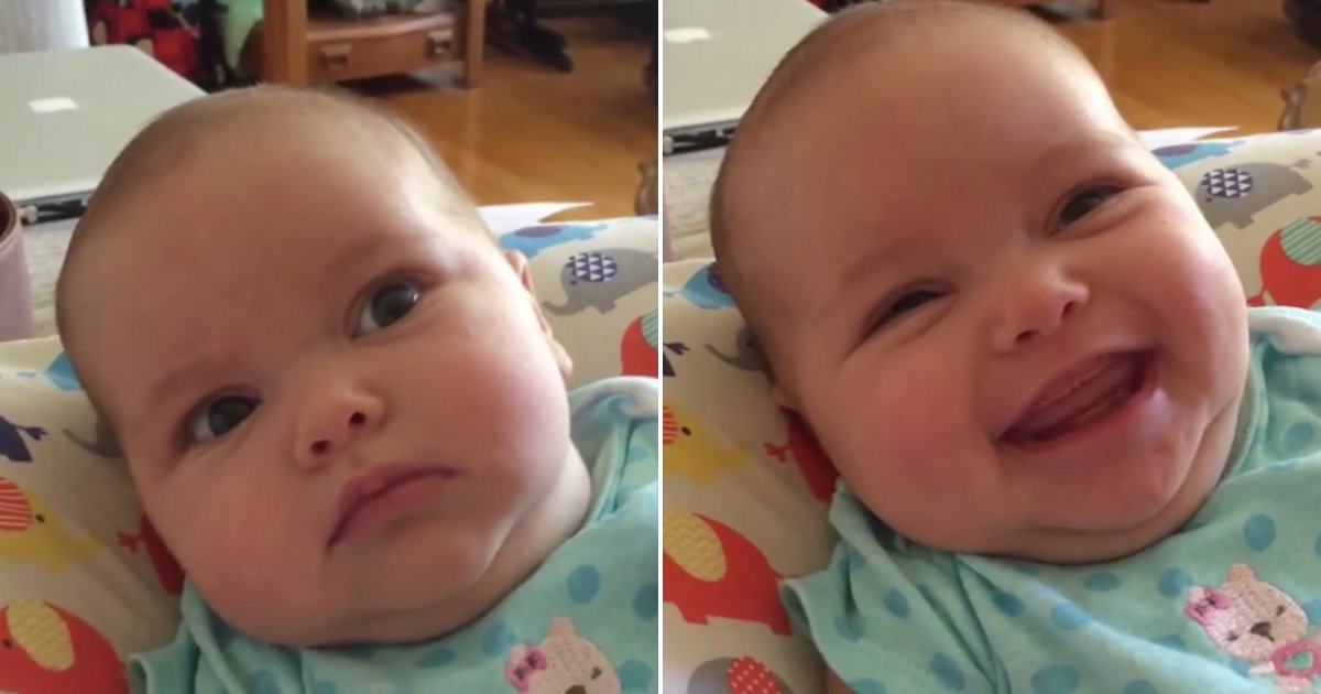 b side.png?resize=1200,630 - This Baby Looks Grumpy When Her Mom Starts Singing—But After Few Seconds, Her Reaction Is Priceless!