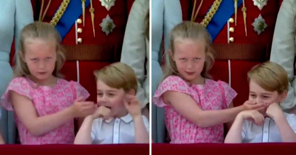 capa7.png?resize=1200,630 - Príncipe George e sua prima, Savannah Phillips, protagonizam momento hilário na varanda do Palácio de Buckingham