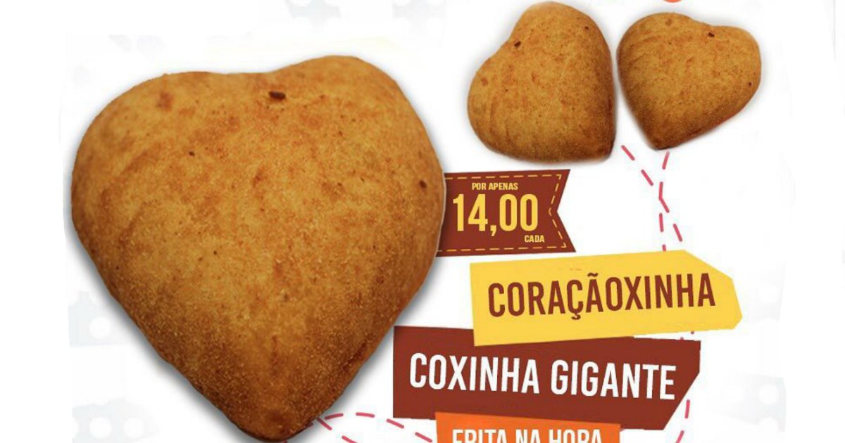 coxinha.png?resize=412,275 - Lanchonete lança coxinha em forma de coração para Dia dos Namorados