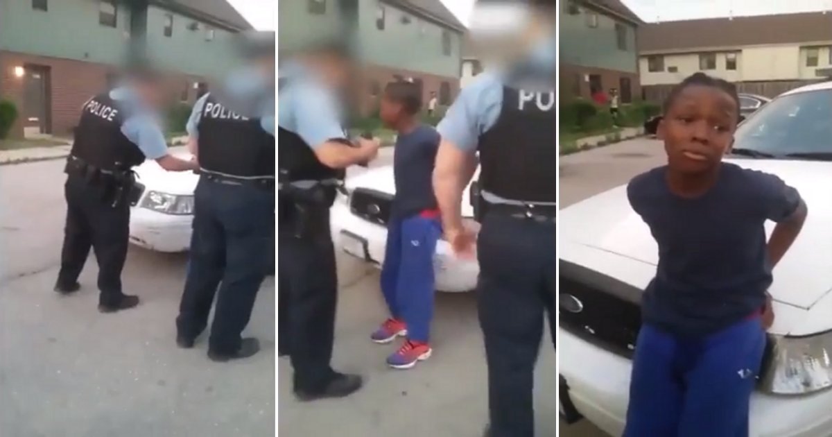 cuff.png?resize=1200,630 - 10-Year-Old Kid Is So Scared After Chicago Police Cuffed Him That He Pissed Himself