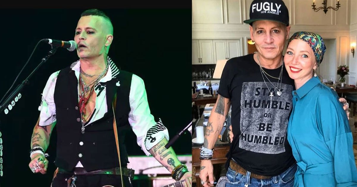 fans of johnny depp showed concern after he appeared pale and gaunt during european tour.jpg?resize=412,232 - Des fans montrent leur inquiétude pour Johnny Depp après qu'il soit apparu sur scène avec son groupe de musique.