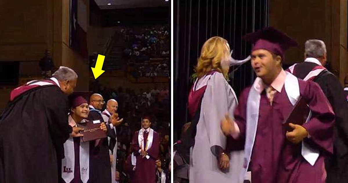 graduated.jpg?resize=412,232 - M. Joyous, un étudiant atteint de trisomie a sauté partout et dansé lors de sa remise de diplôme
