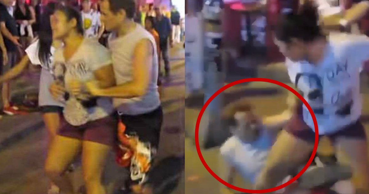 manners.jpg?resize=412,232 - Un touriste en Thaïlande est assommé par un groupe de femmes après avoir attrapé une des filles