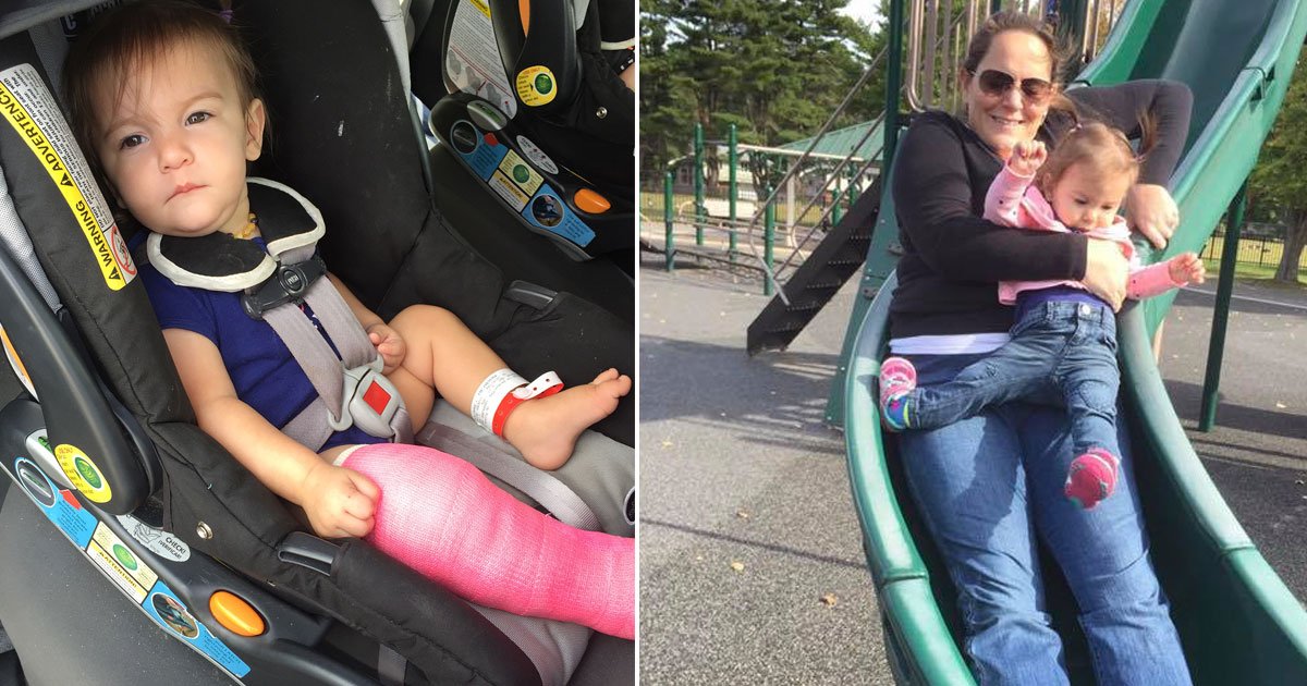 mother of a one year old warns parents never to go on a slide with your child on your lap 1.jpg?resize=412,275 - Mother Of One-Year-Old Warned Parents ‘Never To Go On A Slide With Your Child On Your Lap’