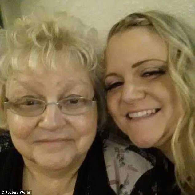 Kelly Lewis, 34, with her mother Joy. She was horrified when she watched the footage from the care home back with her sisters