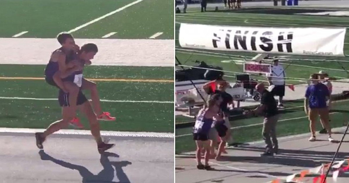 pic copy 17.jpg?fit=1024%2C538&ssl=1&strip=all - Teen Broke His Leg During Championship Race, Teammate Carried Him On His Back Across Finish Line