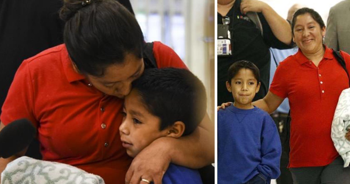 pic copy 2 16.jpg?resize=1200,630 - Migrant Mother Finally Reunited With Her 7-Year-Old Son After Being Separated At Border