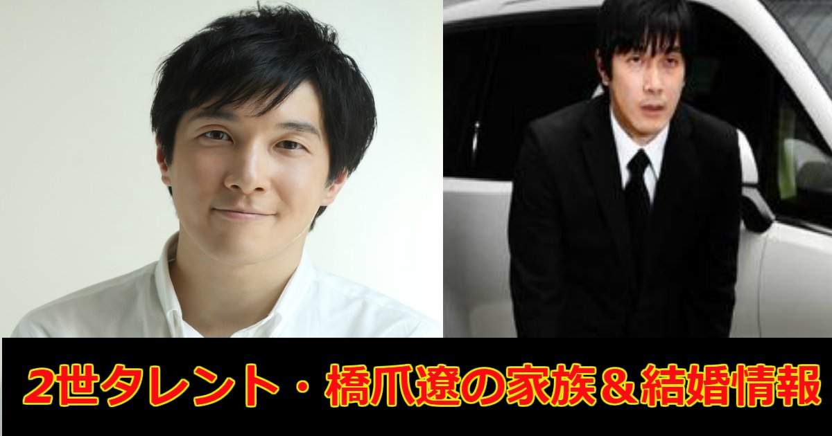 覚せい剤で逮捕歴のある2世タレント 橋爪遼の家族 結婚情報についてまとめてみた Hachibachi