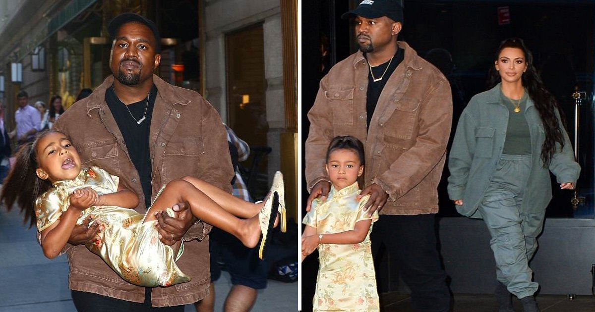 sdafdf.jpg?resize=412,275 - Kanye West porte sa fille très mécontente pour sa fête d'anniversaire à New York