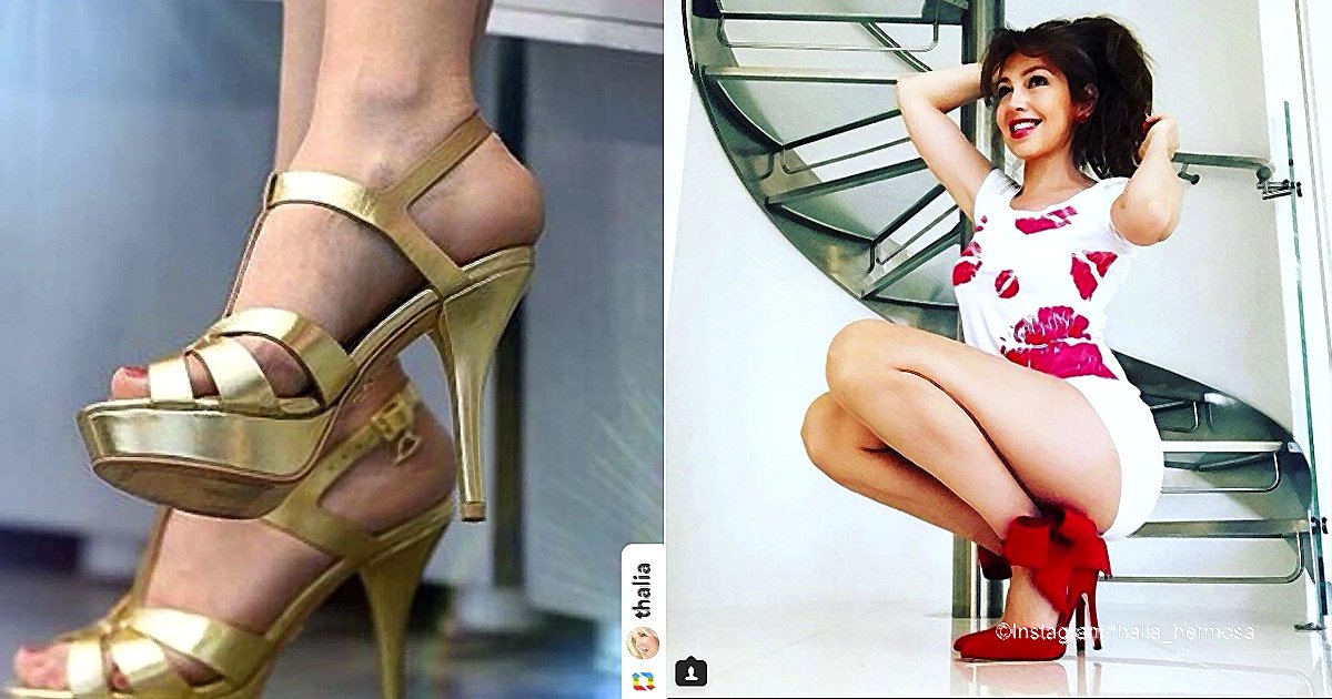 tha.jpg?resize=412,275 - Thalía causa revuelo en las redes sociales tras presumir su armario de zapatos
