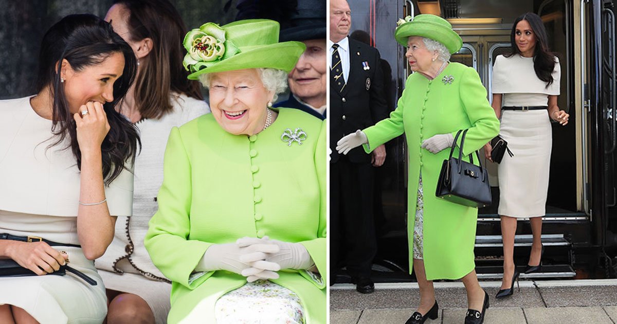 the queen who planned meghan and her joint engagement 1.jpg?resize=412,275 - Foi a própria Rainha Elizabeth quem planejou sair em companhia de Meghan apenas um mês depois do casamento real!