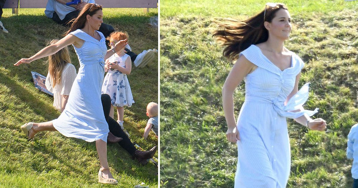 untitled 1 79.jpg?resize=412,275 - La vraie raison pour laquelle Kate Middleton s'est mise à courir avec ses enfants au match de Polo