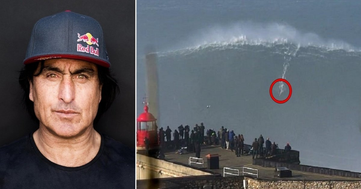 wave.jpg?resize=412,232 - Audaz surfista de 50 años de edad monta una Ola Monstruosa en Portugal