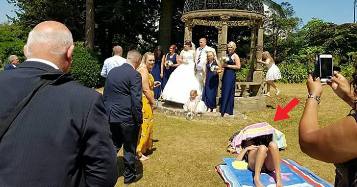 66.jpg?resize=1200,630 - Woman Refused To Move For A Couple Taking Wedding Photo Because She Was Sunbathing
