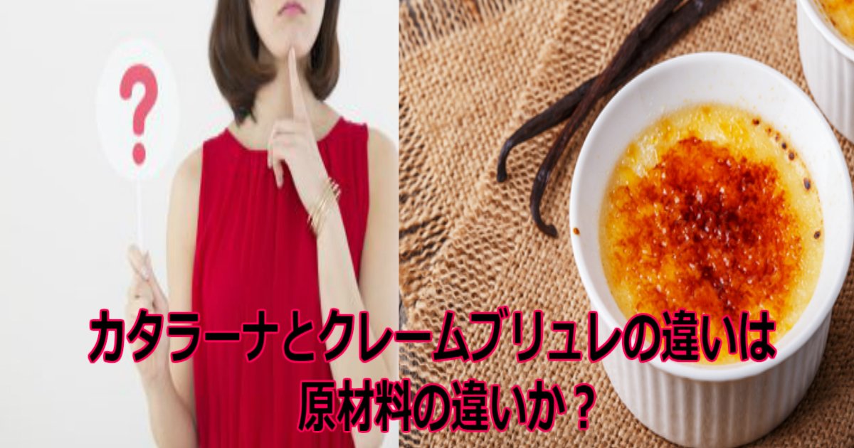 aa 3.jpg?resize=412,275 - カタラーナとクレームブリュレの違いが明らに！原材料の違いか？