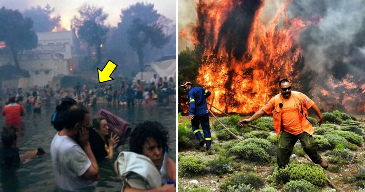 agaga.jpg?resize=1200,630 - Une vidéo montrent des Grecs se regrouper dans la mer pour échapper à un violent incendie.