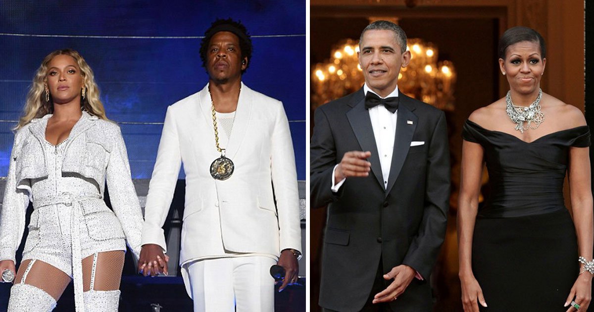 barack obama michelle beyonce jay z.jpg?resize=412,232 - [Vidéo] Le couple Obama s'est amusé comme des petits fous au concert de Beyonce et Jay Z.