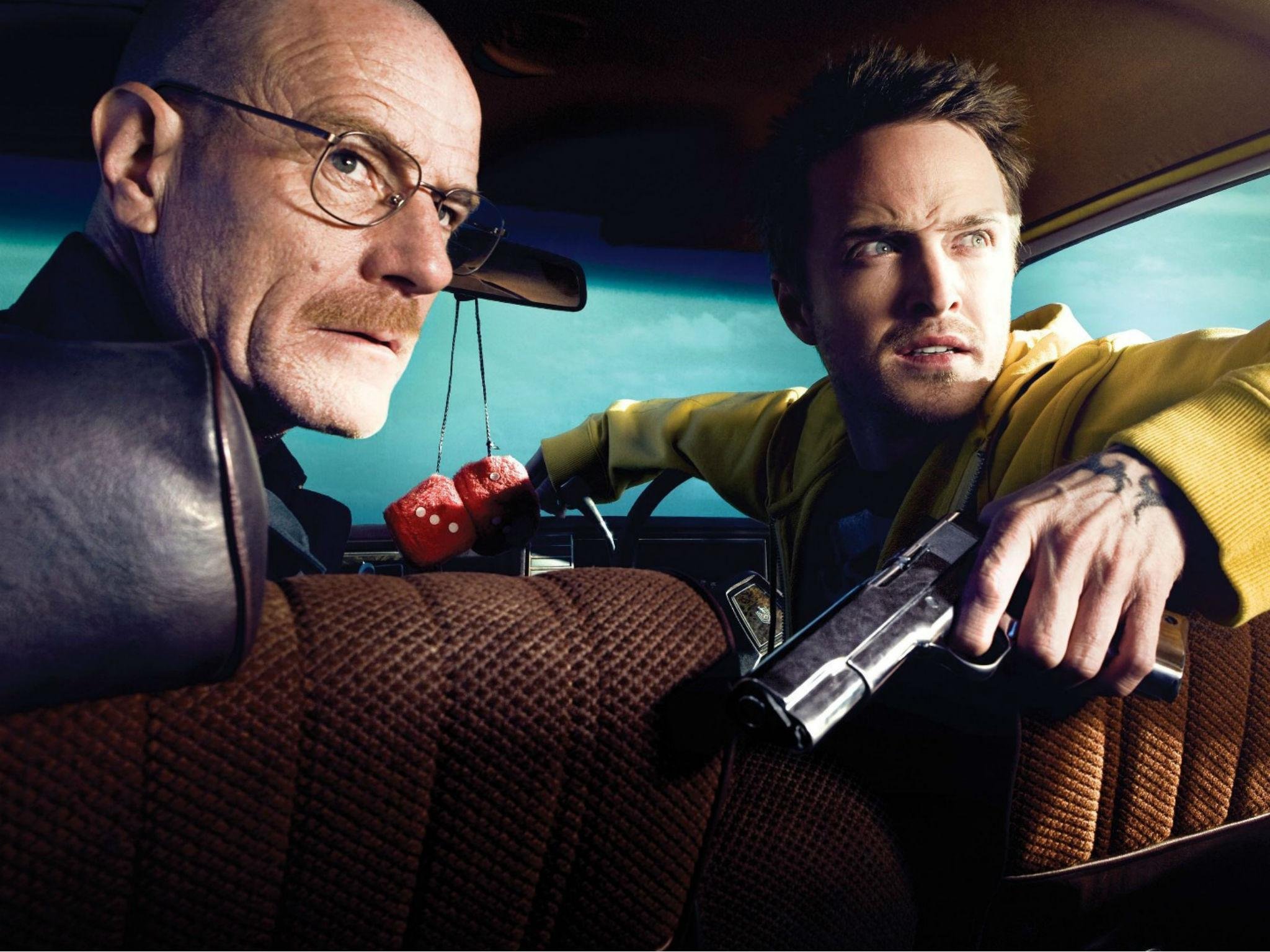 breaking bad walt jesse.jpg?resize=412,232 - Para a alegria dos fãs de Breaking Bad, Bryan Cranston e Aaron Paul voltam ao trailer da série em vídeo hilário!