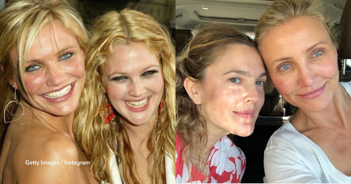 cov 1 10.png?resize=412,275 - Cameron Díaz y Drew Barrymore sorprenden a todos en Instagram con una foto sin nada de maquillaje