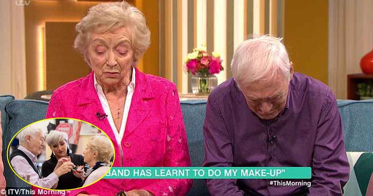 dsf.jpg?resize=1200,630 - Un homme de 84 ans a appris comment à maquiller de manière à pouvoir aider sa femme qui a la vue qui se détériore afin qu'elle reste la plus belle