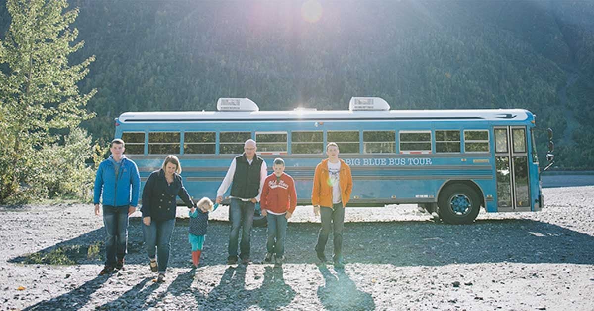 family tour bus f.jpg?resize=412,232 - Six-Person Family Converts Old School Bus Into Home