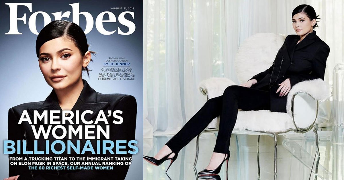 Kylie Jenner Capa Da Forbes Como A Mais Jovem Bilion Ria Maisvibes   Kylie Jenner Lands The Cover Of Forbes As The Youngest Self Made Billionaire 