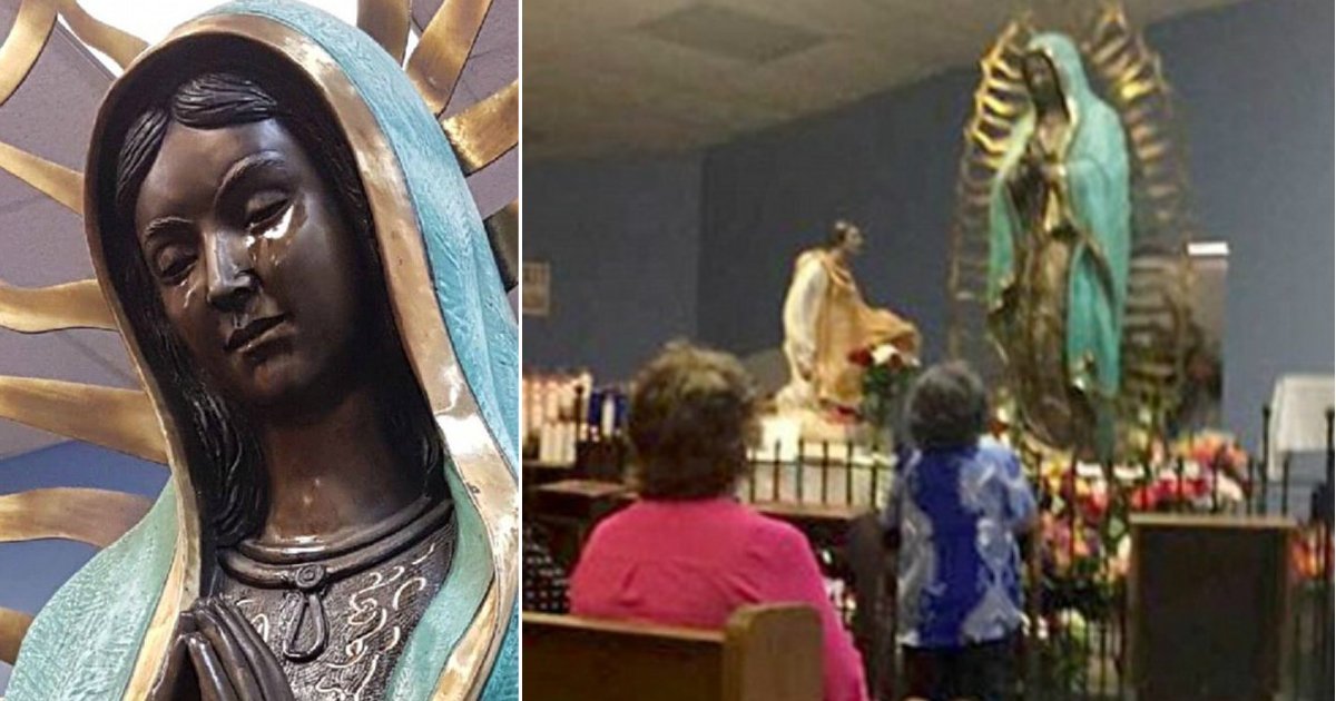mary statue.jpg?resize=412,275 - Une statue de la Vierge Marie au Nouveau-Mexique «pleure» de l'huile d'olive ; l'Eglise enquête sur ces 'larmes'