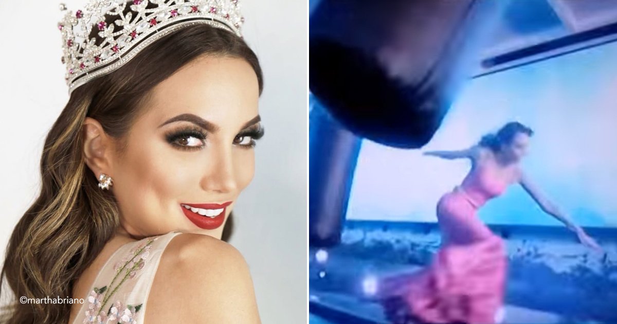 mex.jpg?resize=412,275 - Modelo mexicana, en un certamen extremo de belleza sufrió una fuerte caída que la llevó al hospital