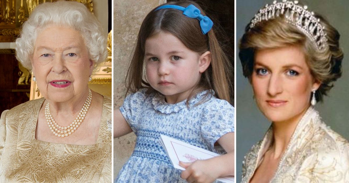 queen elizabeth diana charlotte.jpg?resize=412,232 - Une photo Instagram pointant les similitudes entre les Princesses Diana et Charlotte emballe les internautes