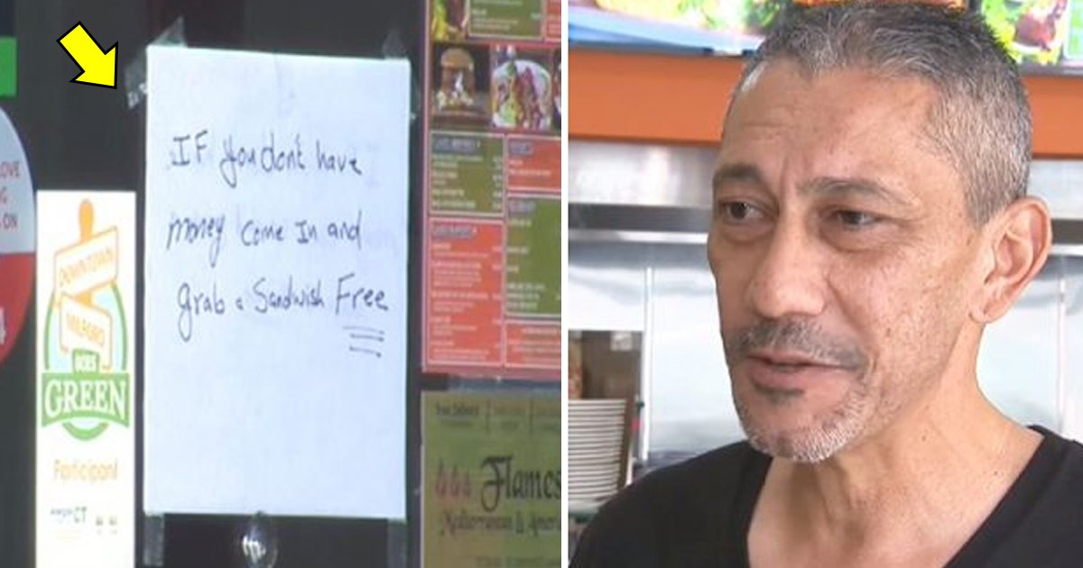 rtaa.jpg?resize=412,232 - Le propriétaire d'un restaurant offre des sandwichs gratuits aux personnes sans argent