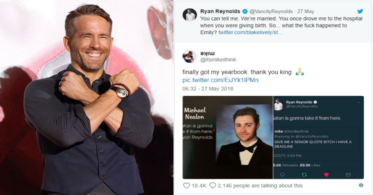 ryan 1.jpg?resize=1200,630 - Fan Asked Ryan Reynolds For A Yearbook Quote And The Actor Delivered