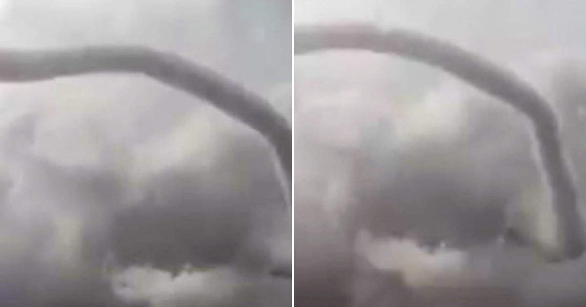 t side 1.jpg?resize=412,275 - Terrifying Footage Captures Tornado Forming In The Clouds