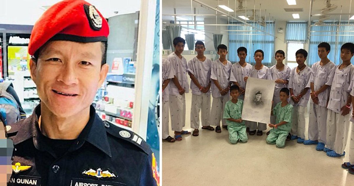 thai cave boys.jpg?resize=412,232 - Garotos tailandeses resgatados prestam condolências à Oficial Seal da Marinha que perdeu sua vida salvando-os