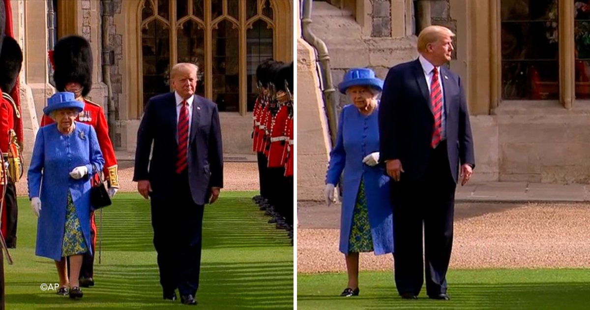 trump 5.jpg?resize=1200,630 - Una vez más Donald Trump se comporta insolente y falta al respeto a la Reina Isabel, dos veces seguidas