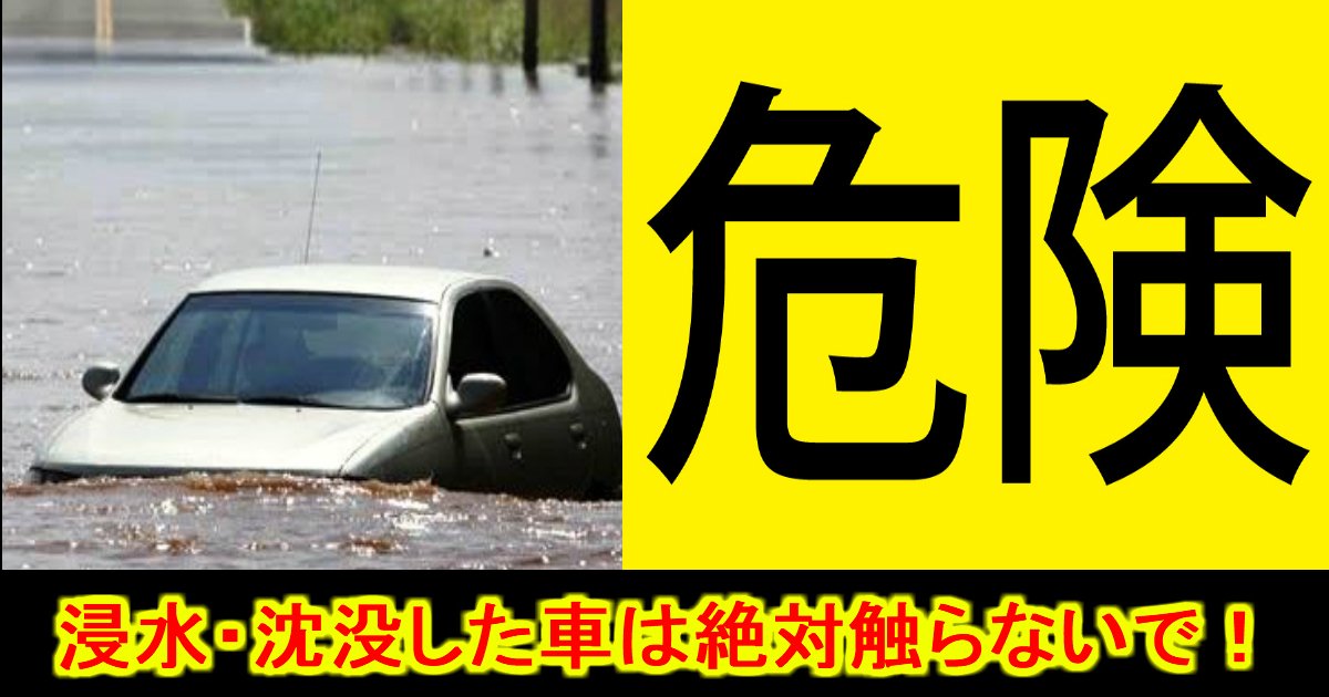unnamed file 22.jpg?resize=1200,630 - 【二次災害注意】浸水・水没した車には絶対触らないで！