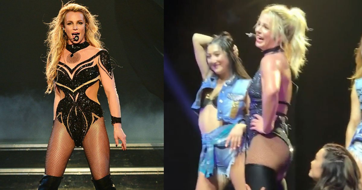 untitled 1 102.jpg?resize=1200,630 - [Vidéo] Britney Spears n'a pas pu s'empêcher de rire après qu'un fan ait crié ça lors de son concert.