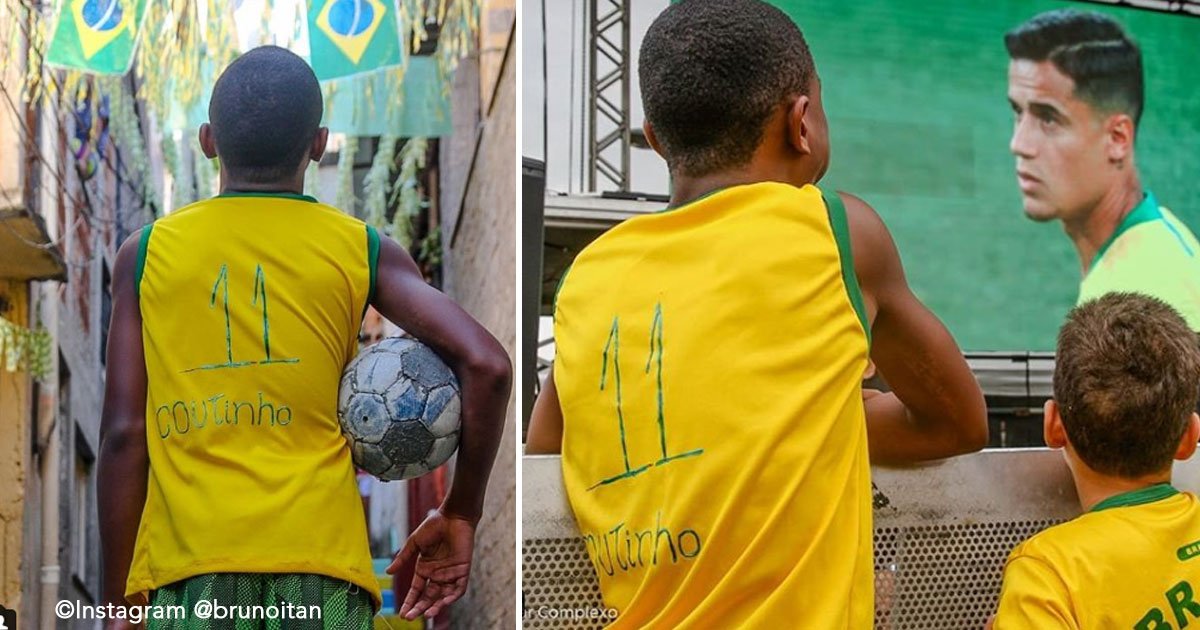 untitled 1 53.jpg?resize=1200,630 - Jugador de la Selección Brasileña hace feliz a su gran admirador, un chico que vive en una favela