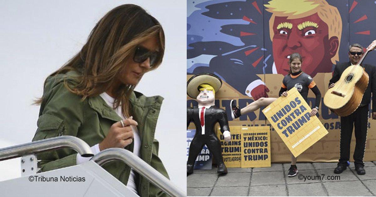 vaagustar 1.jpg?resize=412,275 - Melania vuelve a causar polémica con su chaqueta que insulta a México y al mundo